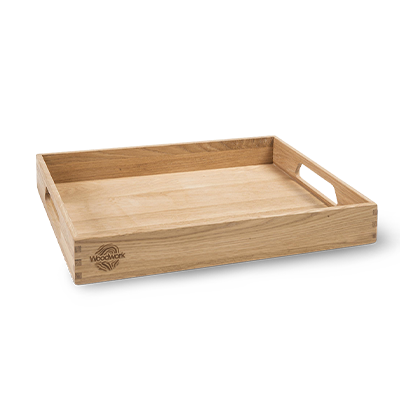 Wooden rectangular tray Image