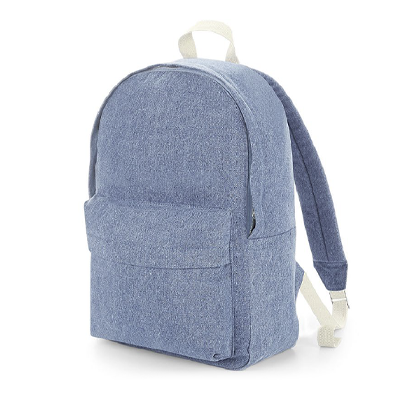 Washed Denim Backpack Image