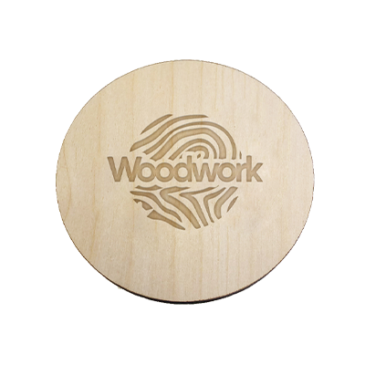 Wooden badge Image